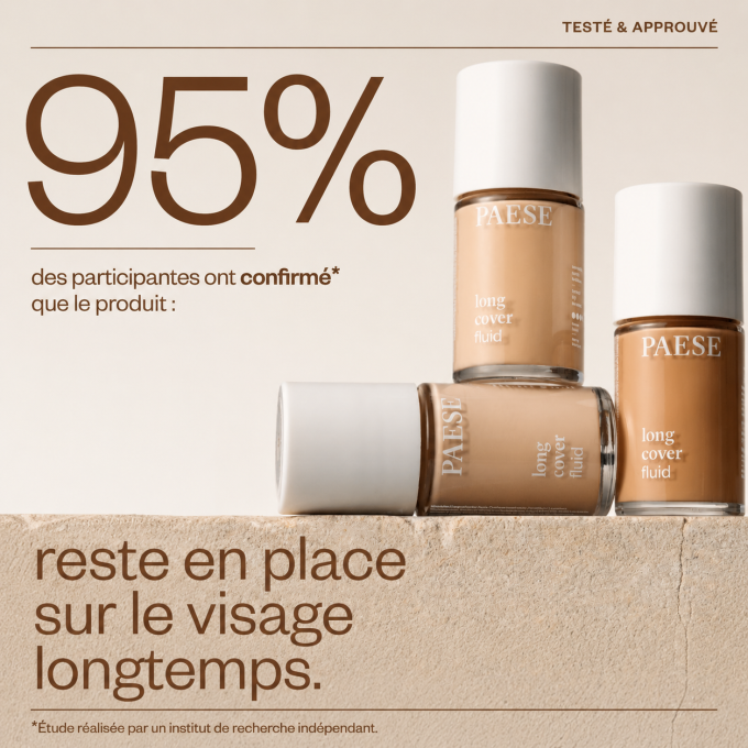 Long Cover Fluid  - 30 ml - 12 teintes - PAESE