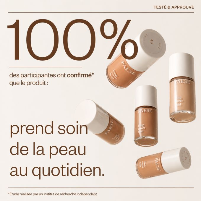 Long Cover Fluid  - 30 ml - 12 teintes - PAESE