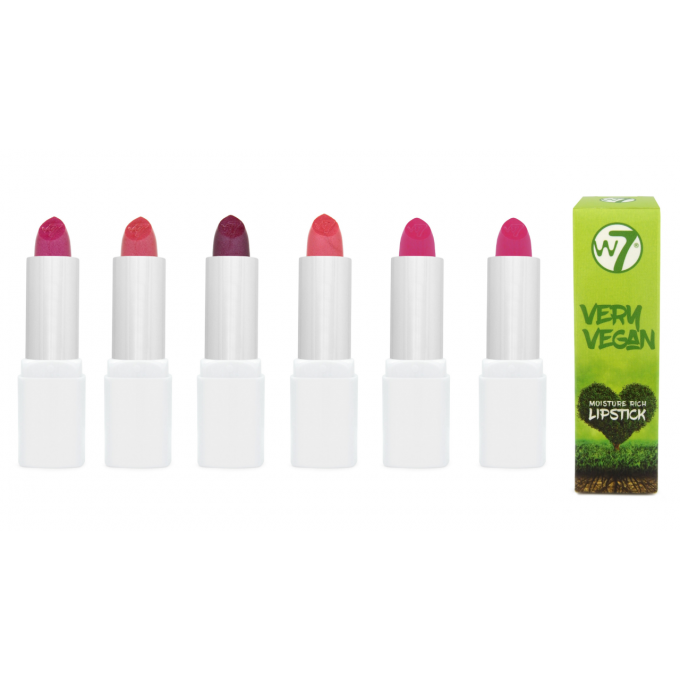 Lot de 6 Very Vegan Moisture Rich Lipstick pink