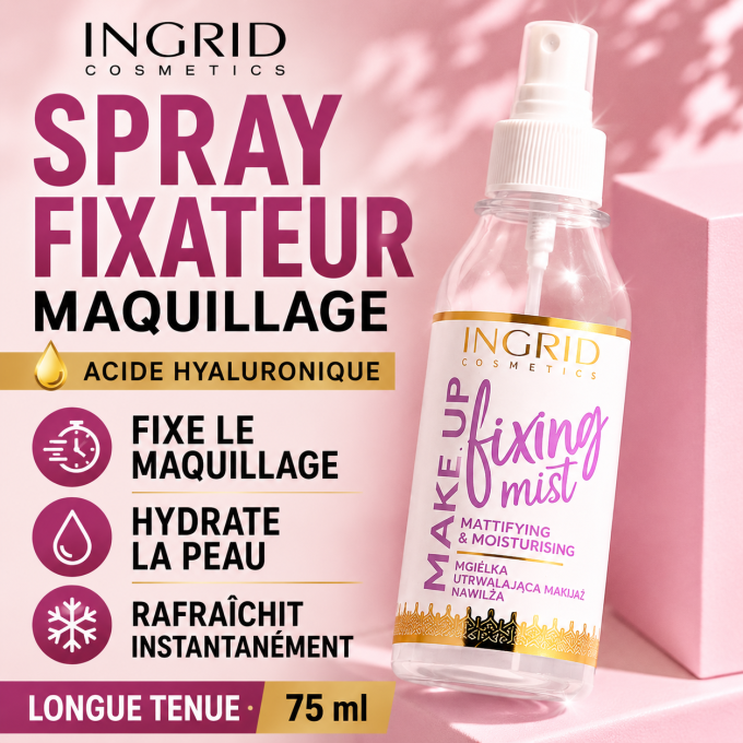Spray fixateur de maquillage - 75 ml - Ingrid Cosmetics
