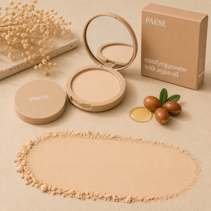 Poudre matifiante à l’huile d’argan - 8 g - 5 teintes - Paese