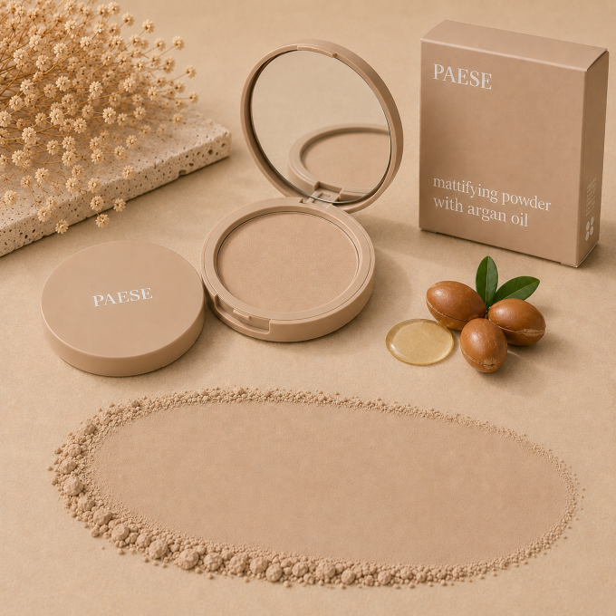 Poudre matifiante à l’huile d’argan - 8 g - 5 teintes - Paese