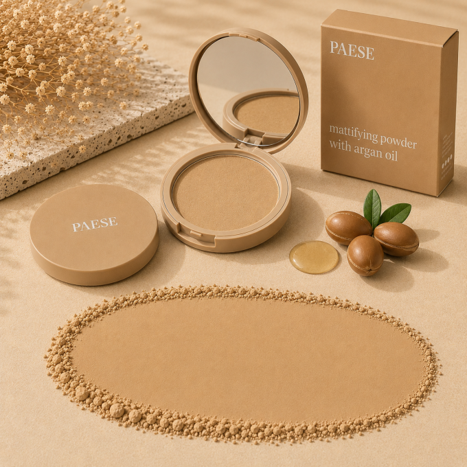 Poudre matifiante à l’huile d’argan - 8 g - 5 teintes - Paese
