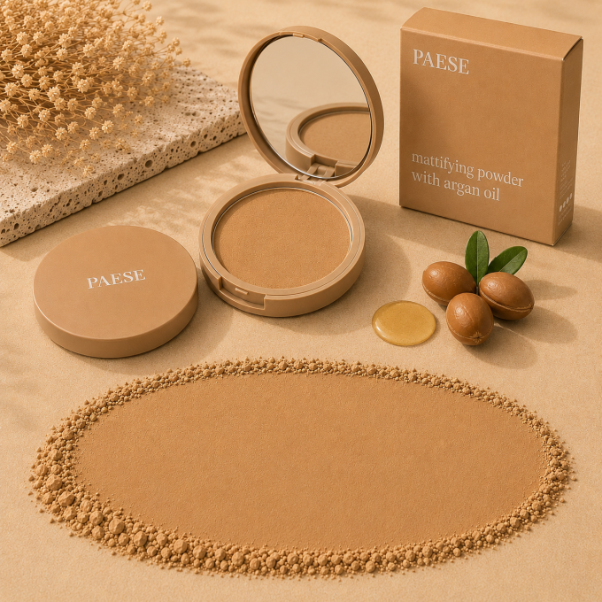 Poudre matifiante à l’huile d’argan - 8 g - 5 teintes - Paese