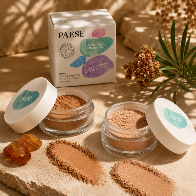 Bronzer minéral PAESE Minerals - Vegan - 6 g - 2 teintes
