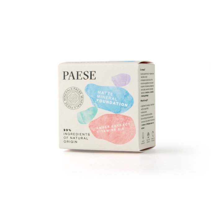 Duo Fond de teint minéral matifiant Vegan 7 g (Sand) et Huile Nourrissante 30 ml - PAESE
