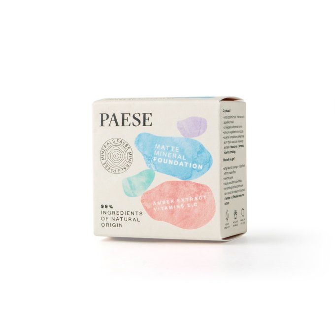 Duo Fond de teint minéral matifiant Vegan 7 g (Natural) et Huile Nourrissante 30 ml - PAESE