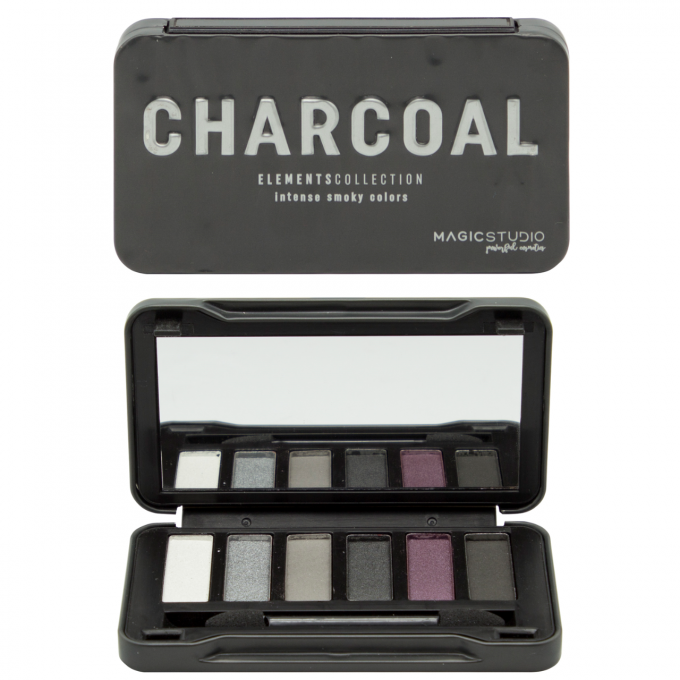 Mini Palette de maquillage Smoky Charcoal - 6 couleurs - 7 g - Magic Studio