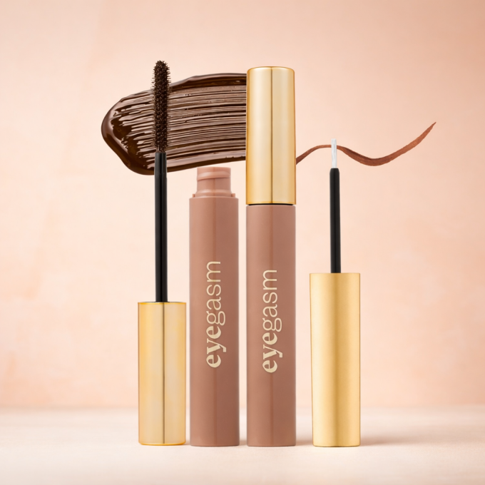 Duo Mascara revitalisant et Eyeliner "Eyegasm" - Brun - 8 + 4 ml - PAESE