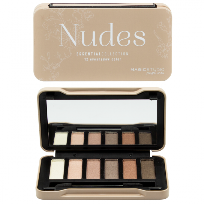 Mini palette de maquillage Nudes - 6 couleurs - 7 g - Magic Studio