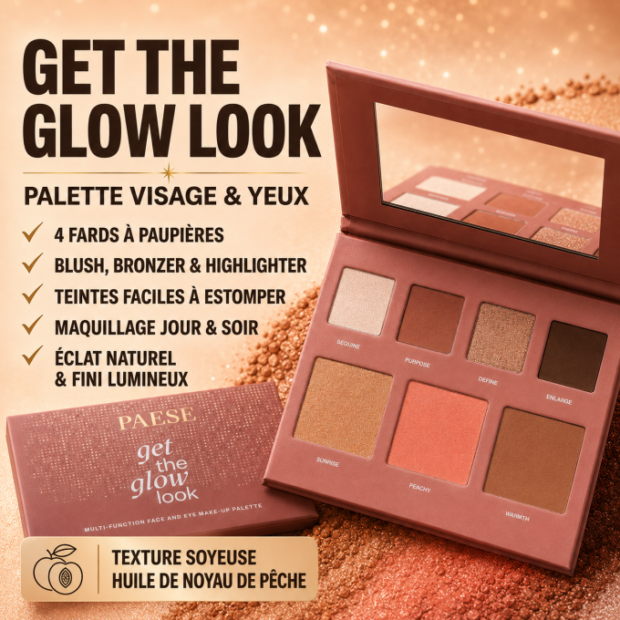 Palette visage et yeux multifonction Get The Glow Look - 16g - PAESE
