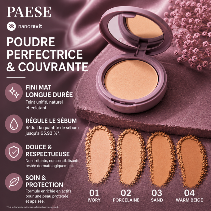 Poudre Perfectrice et Couvrante - Nanorevit - 9 g - Paese