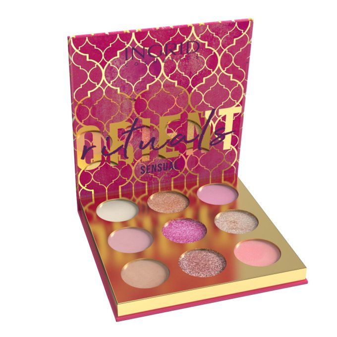 Palette d'ombres à paupière Rituels sensuels orientaux 9 teintes - 10 gr - Ingrid Cosmetics