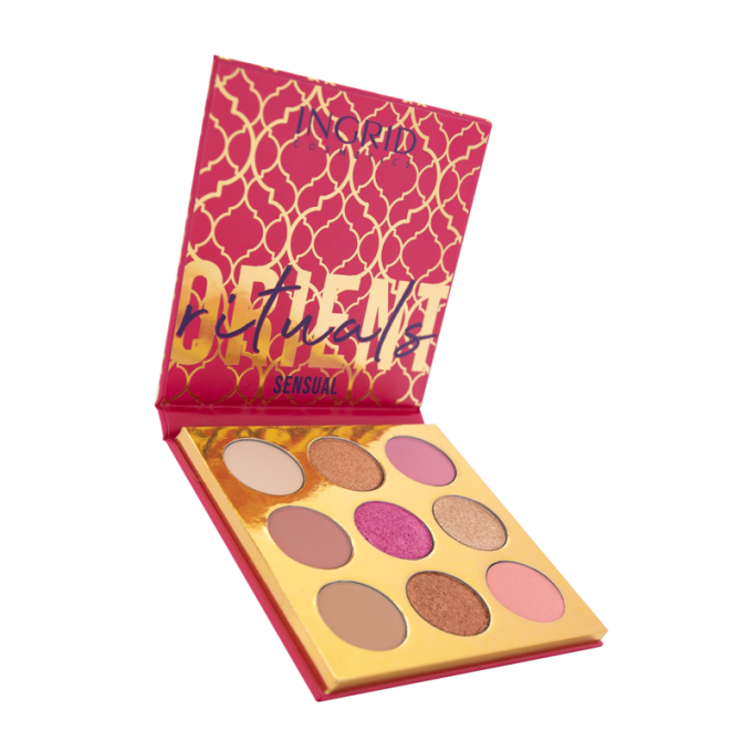 Palette d'ombres à paupière Rituels sensuels orientaux 9 teintes - 10 gr - Ingrid Cosmetics