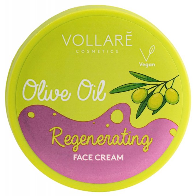 Crème visage régénérante à l'huile d'olive - 50 ml - Vollaré Cosmetics