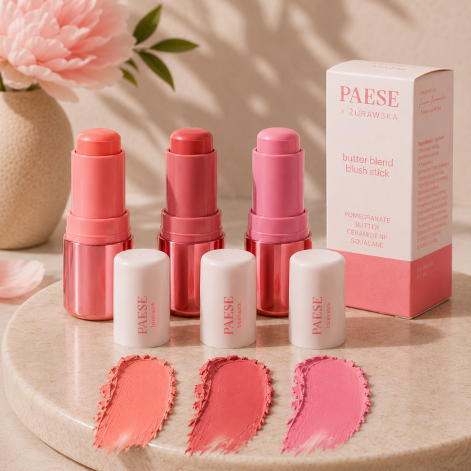 Blush crémeux en stick au beurre - 3 teintes - 6g - Paese