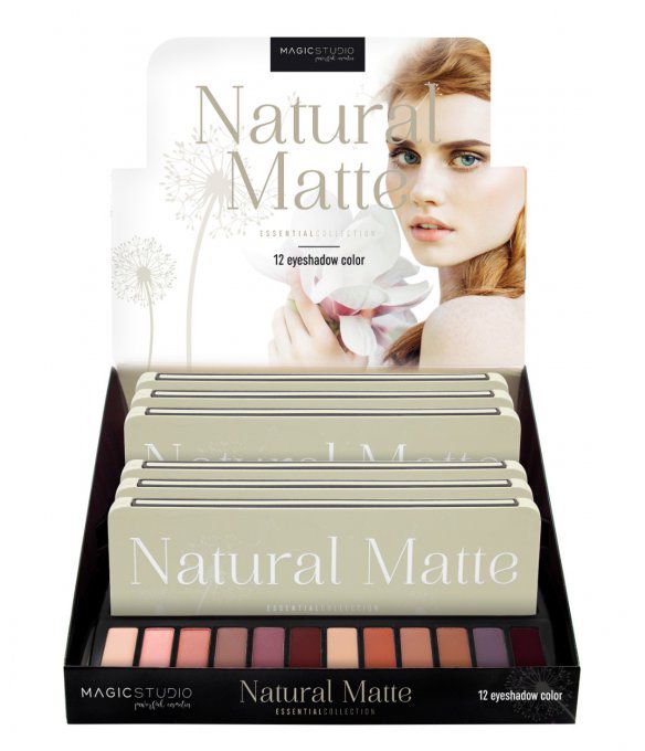 Palette de maquillage Natural Matte - 12 couleurs - 14.5g - Magic Studio