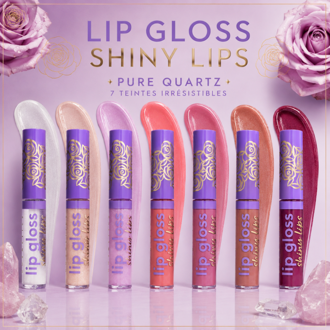 Gloss à lèvres brillant "Pure Quartz" - 7 teintes - 8 ml - Ingrid Cosmetics