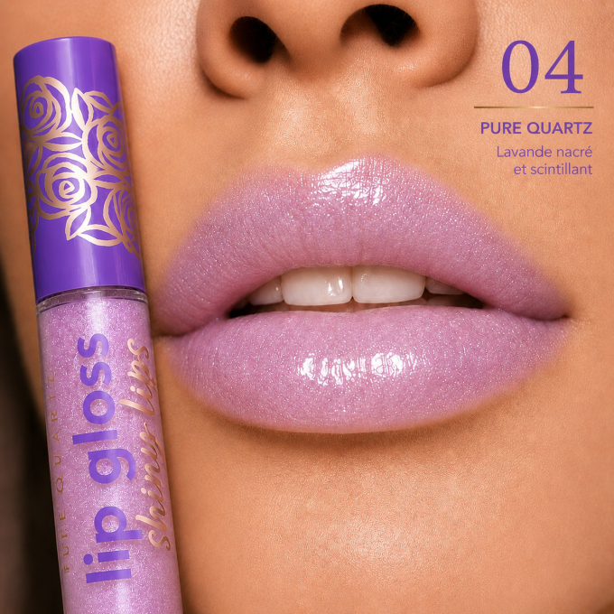 Gloss à lèvres brillant "Pure Quartz" - 7 teintes - 8 ml - Ingrid Cosmetics