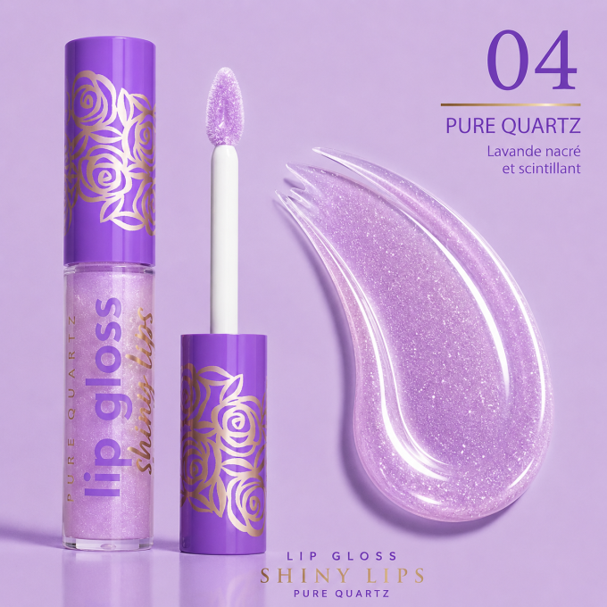 Gloss à lèvres brillant "Pure Quartz" - 7 teintes - 8 ml - Ingrid Cosmetics