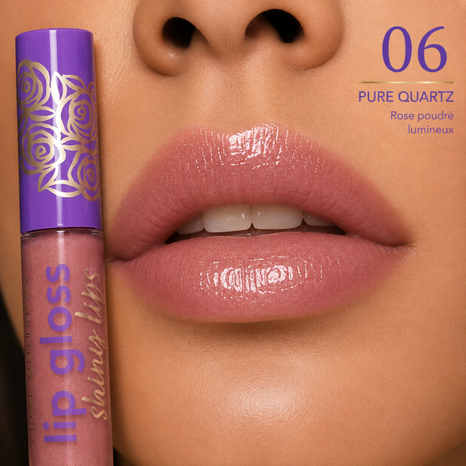 Gloss à lèvres brillant "Pure Quartz" - 7 teintes - 8 ml - Ingrid Cosmetics