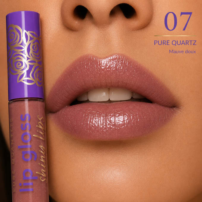 Gloss à lèvres brillant "Pure Quartz" - 7 teintes - 8 ml - Ingrid Cosmetics