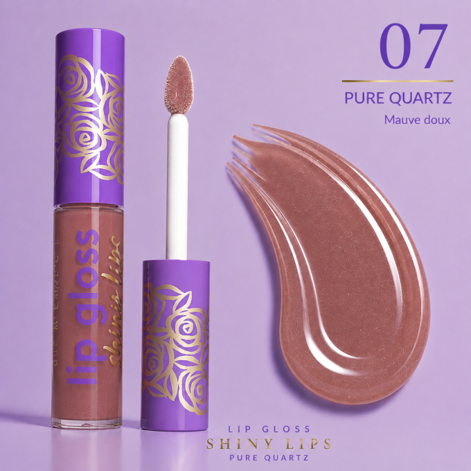 Gloss à lèvres brillant "Pure Quartz" - 7 teintes - 8 ml - Ingrid Cosmetics