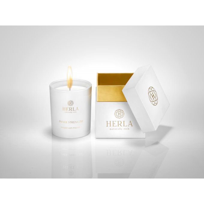 Bougie de luxe parfumée freesia - 200gr - HERLA