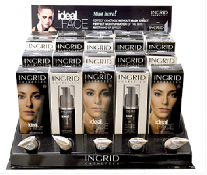 BtoB - Fond de teint Ideal Face 30ml Ingrid Cosmetics - 5 teintes - 25 pcs + 5 testers