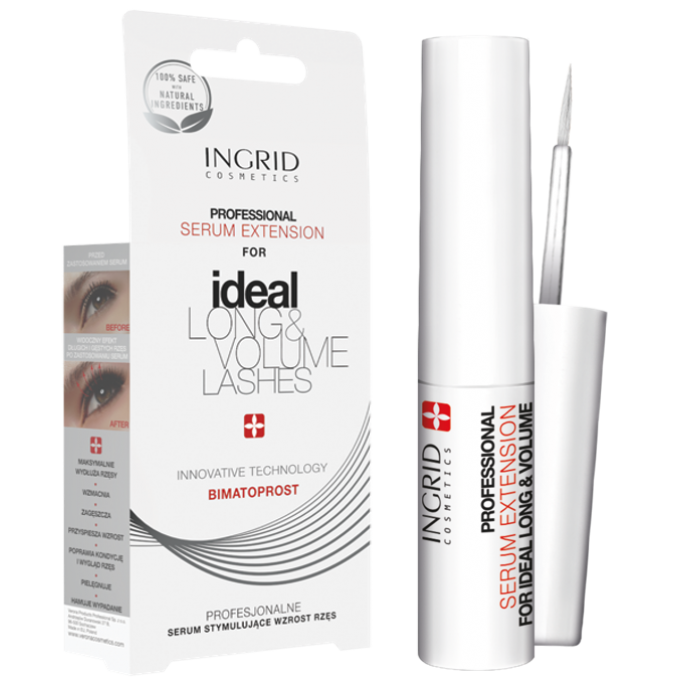 Sérum professionnel d'extension de cils Ingrid Cosmetics - 3 ml