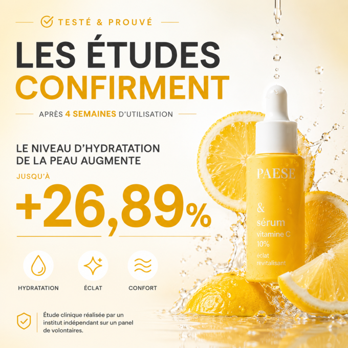 Duo de soins : Sérum rajeunissant 15 ml et Sérum triple acide hyaluronique 30 ml - PAESE