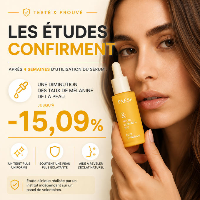 Duo de soins : Sérum rajeunissant 15 ml et Sérum triple acide hyaluronique 30 ml - PAESE