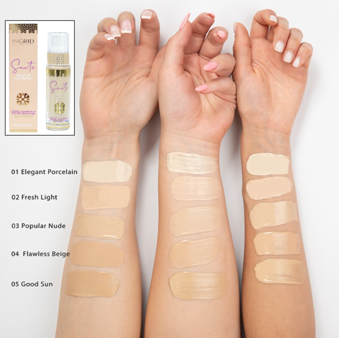 Fond de teint / Serum 98% naturel SAUTE - 30 ml - 5 teintes