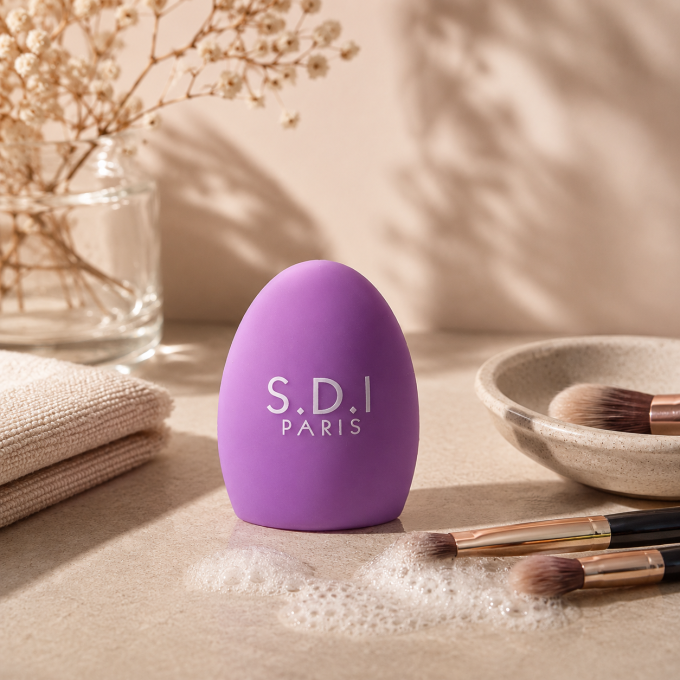 Brosse nettoyant pinceaux en silicone SDI-PARIS