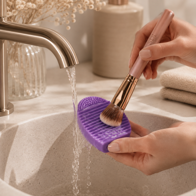 Brosse nettoyant pinceaux en silicone SDI-PARIS