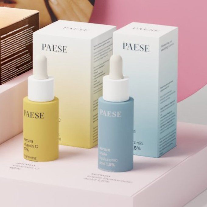Duo de soins : Sérum rajeunissant 15 ml et Sérum triple acide hyaluronique 30 ml - PAESE