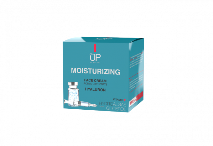 Crème hydratante pour le visage à l'acide hyaluronique et Oxygène actif - 50 ml - Skin Up