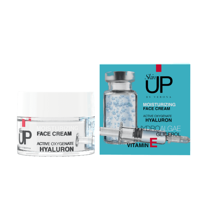 Crème hydratante pour le visage à l'acide hyaluronique et Oxygène actif - 50 ml - Skin Up