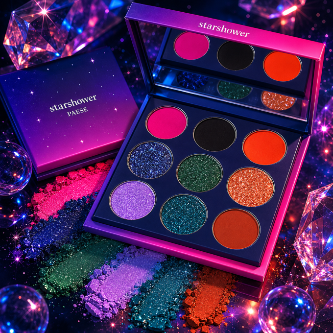 Palette d'ombres à paupières StarShower 13 g - 10 couleurs - PAESE