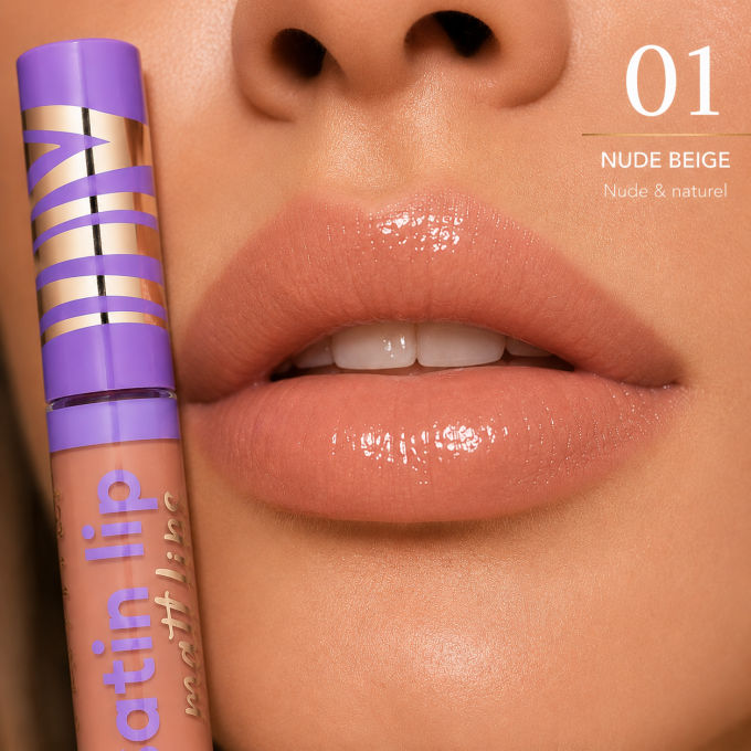 Gloss à lèvres matte "True Pearl" - 7 teintes - 8 ml - Ingrid Cosmetics