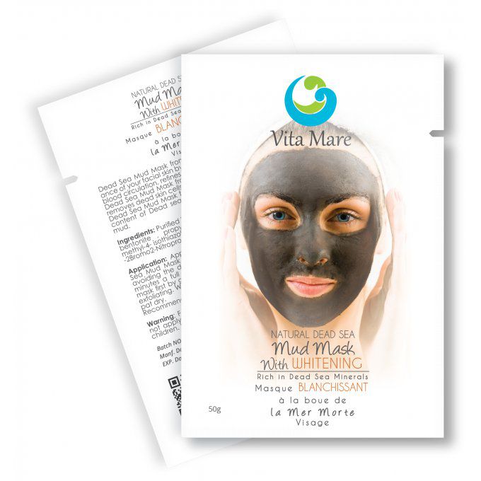 Masque blanchissant à la boue de la Mer Morte Vita Maré - 50g