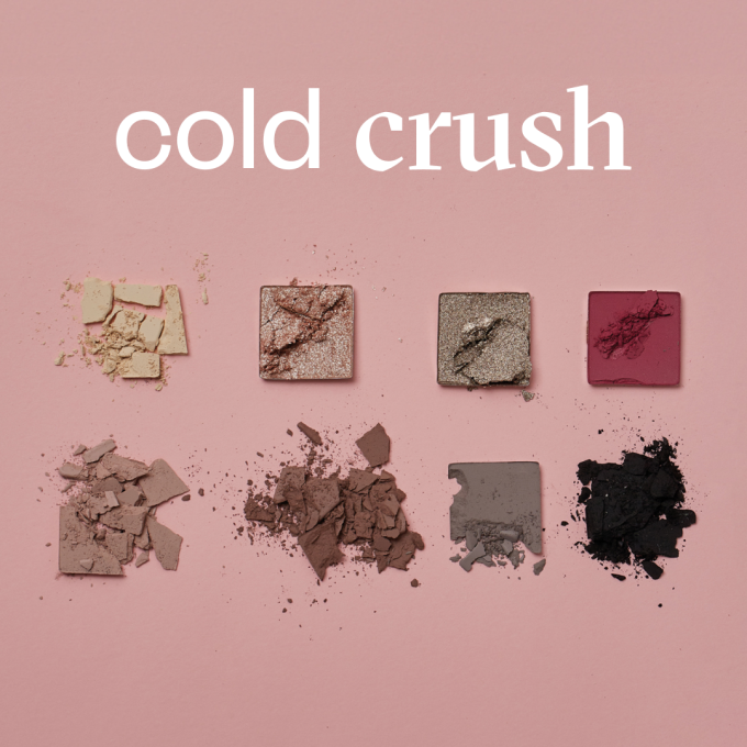 Duo "Cold Crush" : palette 8 ombres à paupières  11 g VEGAN et Mascara WAVE - PAESE