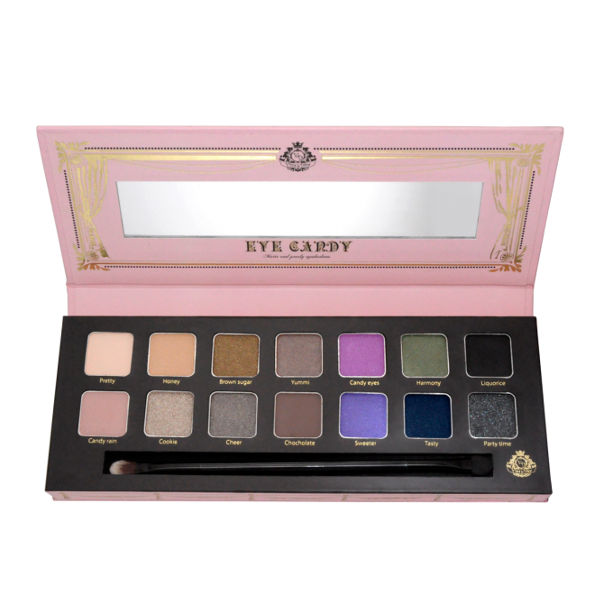 Palette d'ombres à paupières vegan Eyecandy VIVA LA DIVA - 12 couleurs